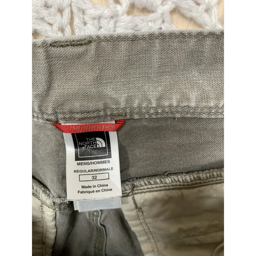 The North Face Mens‎ Canvas Jeans Mens 32 X30 Gray 4 Pocket Outdoor Hiking Work